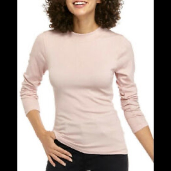 Free People Blush Pink Long Sleeve Medium Top - Picture 3 of 12